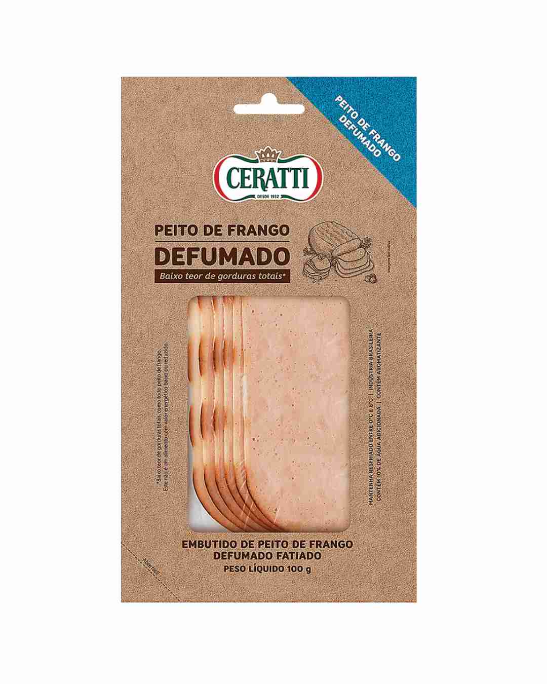 Peito de Frango Defumado Fat Ceratti 100g